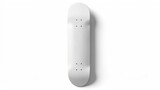 Blank white skateboard
