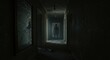 © nia - Eerie hallway with a sinister figure lurking at the end, creating a chilling atmosphere and