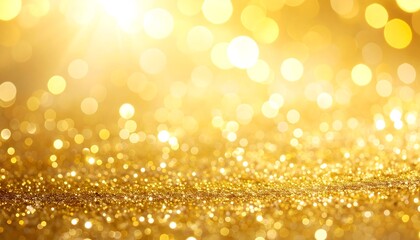 Golden glittering bokeh background