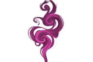 Wall Mural - pink smoke swirling, creating ethereal transparent patterns for graphic design and visual concepts