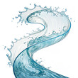 © AqsaGraphics	 - Dynamic Water Flow: Abstract Swirling Liquid Texture for Design Projects Isolated On Transparent Background