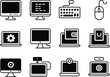 © marjanmia - Collection of computer and technology icons in a hand drawn style