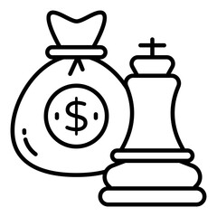 Wall Mural - Modern design icon of financial strategy