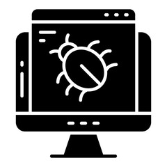 Wall Mural - A beautiful design icon of web virus