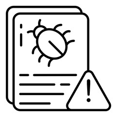 Wall Mural - Premium design icon of file bug