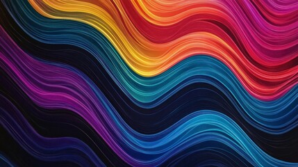 Wall Mural - abstract colorful wavy background.