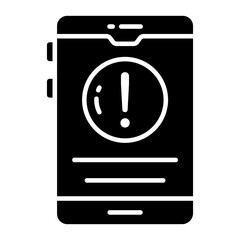 Wall Mural - a premium download icon of mobile error