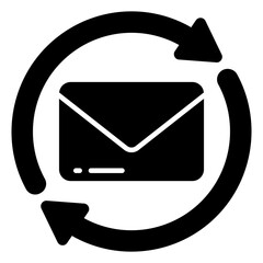 Wall Mural - creative design icon of mail update
