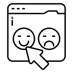 Wall Mural - creative design icon of feedback expression