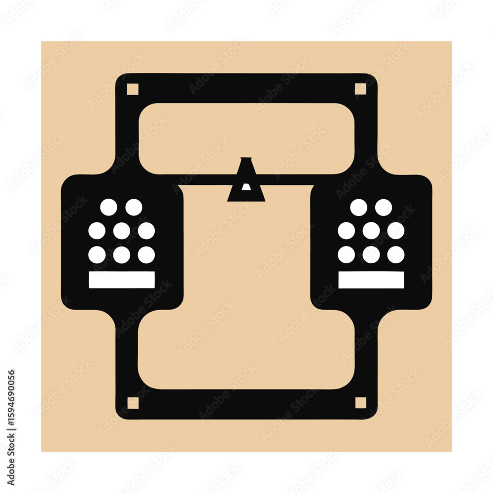Typewriter Key Frame Alphabet Photo Border Design Stock Vector | Adobe ...