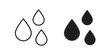 © Bell - Water drop icon vector, solid illustration, pictogram isolated color editable