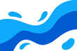 © Nayon - Abstract blue background with swirling water waves, a perfect vector illustration for nature and ocean-themed designs