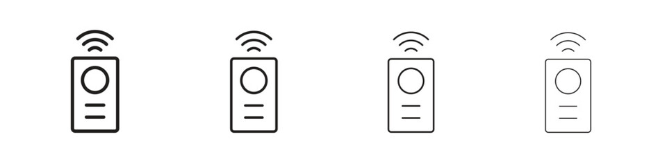 Remote control icon symbols collection. Vector EPS 10