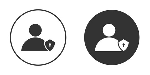 Authorize icon vector solid icon style illustration. EPS 10 file