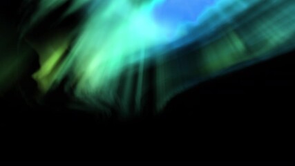 Wall Mural - ethereal skies northern lights animation green