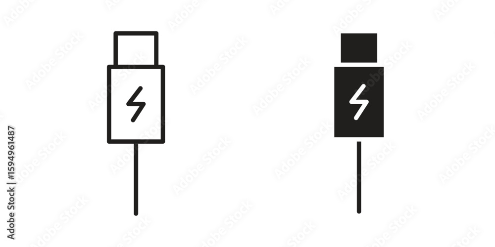 USB type c icon symbol shape. vector symbols. Stock Vector | Adobe Stock