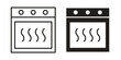 © Bell - Oven icon symbol shape. vector symbols.