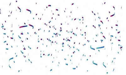 Colorful confetti border frame repeat pattern. Great for a birthday party or an event celebration invitation or decor.
