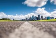 © dinda - Cityscape panorama from a low angle on a sunny day