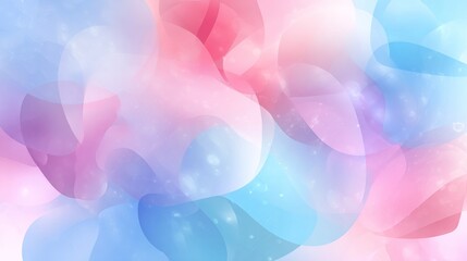 Swirling forms of light pink, purple, and blue with bokeh effect