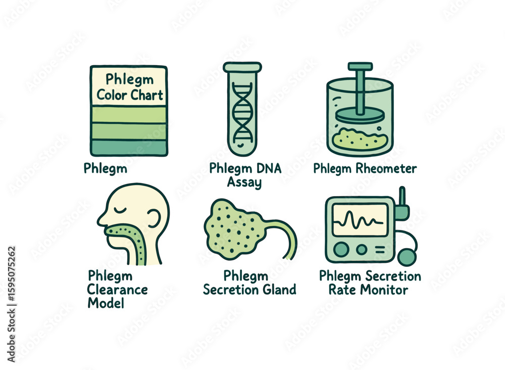 phlegm phlegm color chart, phlegm DNA assay, phlegm rheometer, phlegm ...