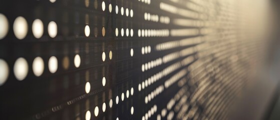 digital display glow shine light morse code message message spelled out in morse code with dots and 