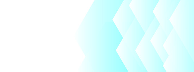 Wall Mural - abstract minimalist digital background with soft overlapping cyan hexagonal shapes fading into a cle