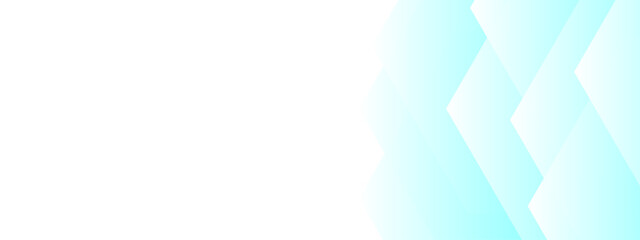 Wall Mural - abstract minimalist digital background with soft overlapping cyan hexagonal shapes fading into a cle
