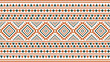 © NKSEE - Ethnic seamless tribal pattern in orange, green, Mexican, Aztec and Mayan styles. Vector background. Ethnic geometric print wallpaper.