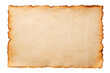 © RIFAT AHOMED MIYAZE - Aged parchment paper with burnt edges isolated on transparent background