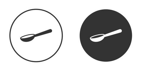 Spoon icon clipart element. stroke art design graphics