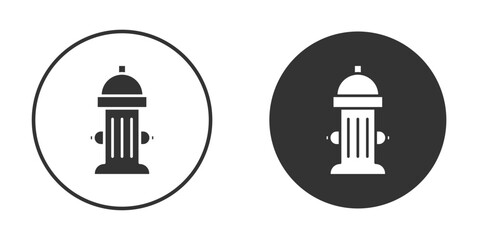 Fire hydrant icon clipart element. stroke art design graphics