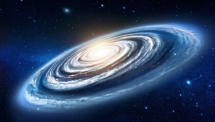Wall Mural - spiral galaxy in deep space