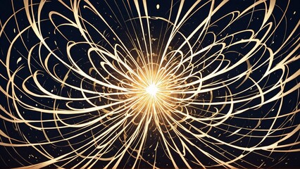 Wall Mural - fractal burst background