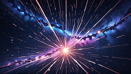 Wall Mural - fireworks over the city