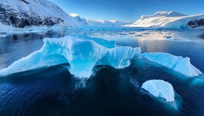 Wall Mural - exploring the natural beauty of winter s blue ice