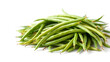 © Ceylon Flyer - Fresh Organic Green Beans Isolated on White Background – High-Resolution Vegetable Image for Healthy Food and Cooking Concepts