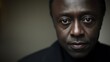 © selvy - Close-up portrait of a man's serious face.