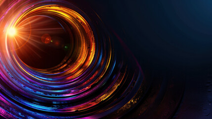 Wall Mural - abstract glowing timeline with milestones highlighting vibrant colors and dynamic light effects, cre