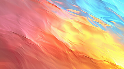 Wall Mural - bright pastel gradient background with soft blending of pink, orange, and blue hues creates serene a