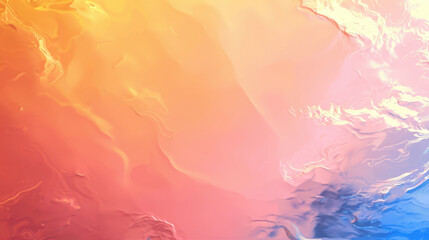 Wall Mural - bright pastel gradient background with soft blending, featuring warm orange and cool blue tones that