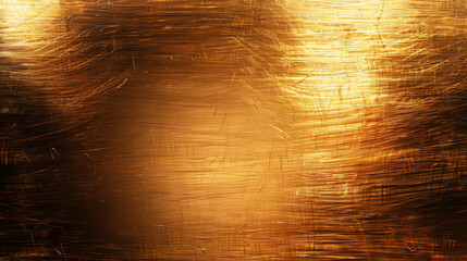 Wall Mural - brushed gold metal texture with horizontal streaks creates warm and luxurious appearance, perfect fo
