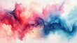 © Margarita - Abstract fluid watercolor painting blending red, pink, and blue hues with soft gradients and swirling smoky patterns creating a dreamy and dynamic visual flow