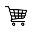© Tanvir Khan - Simple Black Shopping Cart Icon Representing E commerce Retail and Online Shopping Symbol of Consumerism and Commerce