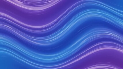 Wall Mural - Abstract blue purple waves digital art background