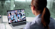 © Andrey Popov - Young Female Entrepreneur Manages Virtual Business Conference