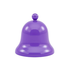 Wall Mural - smooth purple bell with a minimalist design creating a soft inviting digital illustration for