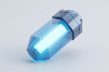 Wall Mural - sci-fi plasma grenade with metallic casing and glowing core