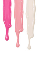 Wall Mural - dripping pastel pigments of confectionery shades creating an abstract design element