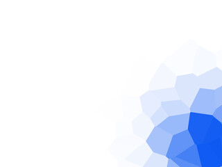 Wall Mural - abstract blue geometric shape against black background creates dynamic visual